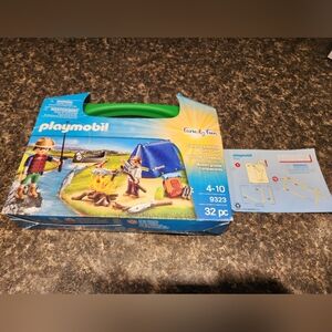 Camping Adventure Set with Blue Tent